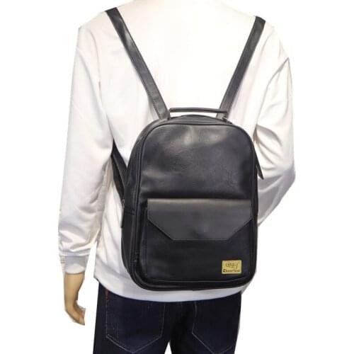 Japan Style Unisex Backpack Trend Retro Men and Womens Travel Bag Fashion Campus Style Student Schoolbag High Quality Leather