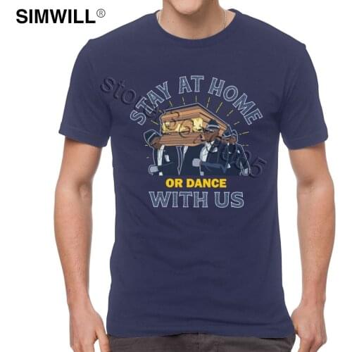 Funny Funeral Dance Team T Shirt Cotton Tee Men Coffin Dancing T-Shirt 2020 Funny Meme Dance With Casket Pallbearers Tshirt Tops