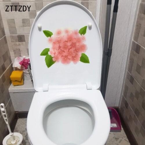 ZTTZDY 20.7*17.5CM Romantic And Warm Flower Ball Bedroom Wall Decal Creative Toilet Sticker T2-0155