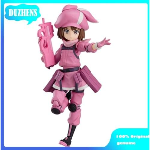 100% Original genuine Gun Gale Online lotus figma PVC Action Figure Anime Figure Model Toys Figure Collection Doll Gift