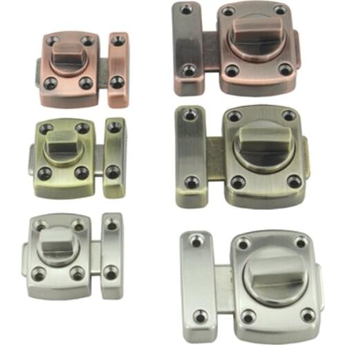 40x55mm Stainless Steel Door Latch Door Security Chain Guard Fastener Lock Bolt for Bathroom Home Safety Door Lock with Screw