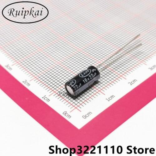 100pcs 22UF 16V 5X11mm Aluminum Electrolytic Capacitor 16V 22UF 5*11mm CLseries 105 temperature life expectancy 2000H