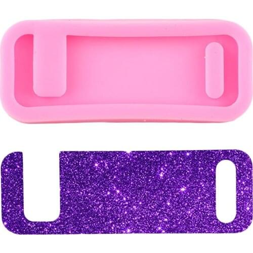 Shiny Glossy Phone Stand Silicone Mold Keychain Epoxy Craft Resin Molds DIY Jewelry Pendant Polymer Clay Moulds