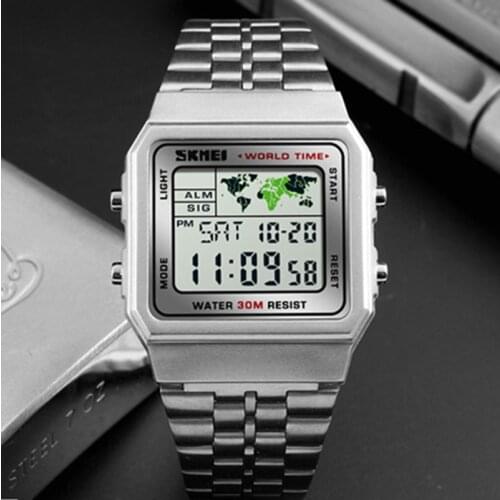 SKMEI Sports Military Watches Electronic Mens Watches Top Brand Luxury Male Clock Waterproof LED Digital Watch Relogio Masculino