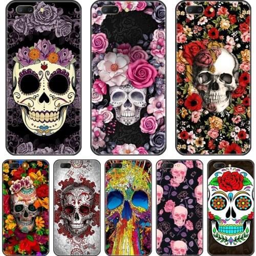 Skull Rose Skeleton Phone Case Silicone For OnePlus 7 7 Pro 6 6T 5 5T 3 3T Soft Back Cover For One Plus 3 3T 5 5T 6 6T 7 7 Pro