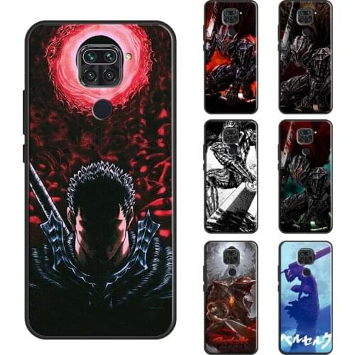 Berserk Anime Case For Xiaomi Redmi Note 10 Pro Note 9 Pro 7 8 9S 8T Cover For Redmi 9T 9A 9C K40 7A 8A