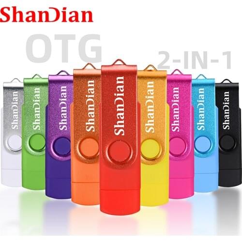 Rotatable smart OTG usb flash drive 64G 32G 16G 8G 4G pen drive Thumb drives memory stick android otg usb key free shipping