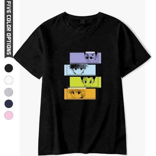 Hunter x Hunter GON FREECSS HXH Anime T Shirt Fashion Short Sleeve Round Neck Tee Shirt Killua Zoldyck Kurapika Leorio Suit