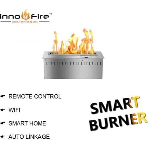 Inno-Fire 18 inch L silver or black wifi Remote control modern automatic bioethanol fireplaces