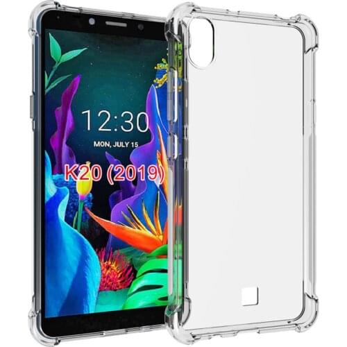Crystal Clear Anti-slip Anti-Scratch Shockproof Durable Flexible TPU soft Case Cover for LG K20 2019