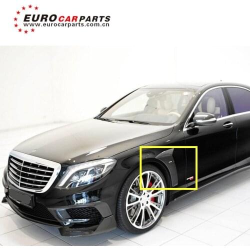 S CLASS W222 carbon finber fenders addon fit for S63 S65 B STYLE CARBON FIBER FENDERS AIR INTAKES