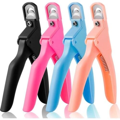 False Nail Art Clipper Colorful UV Gel False Tips Stainless Steel Manicure Tools French U-shaped Trimming Scissors Edge Cutters