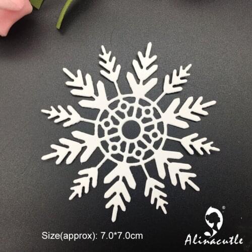 Die Cut Metal Cutting Die Winter Snowflake Flower Alinacraft Scrapbook Paper Craft Handmade Card Punch Art Knife Cutter Die