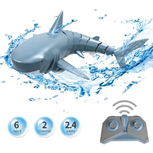 Mini RC Simulation Shark Remote Control Toy Swim Toy Underwater RC Boat Electric Racing Boat Spoof Toy Pool Bathroom Toy