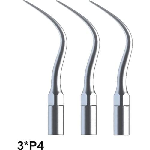 New 3Pcs P4 Dental Equipment Teeth Care Tools For EMS and Woodpecker Ultrasonic Scaler Handpiece To Remove Subingival Calculus