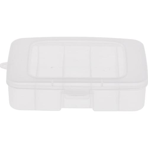 Plastic Storage Box 5 Compartments Fishing Tackle Box Case Organizer Lures Hooks Jewelry Earring Tools Container