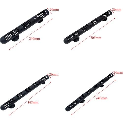 Plastic Aquarium Water Heater Protector Guard, 24cm/30.5cm/36.5cm/42.5cm High, Detachable ( Black )