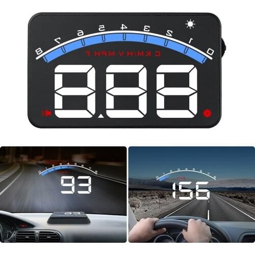 New arrival HUD Head Up Display OBD2 Overspeed Warning System Speed Projector Voltage Alarm car styling