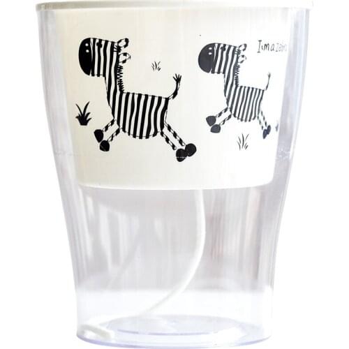 Transparent Zebra Lines Automatically Absorbs Water European Creative Plastic Flowerpots Plastic Pots Planters Home Decoration