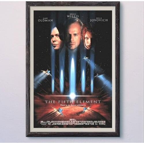 N430 THE FIFTH ELEMENT (5) Vintage Classic Movie Wall Silk Cloth HD Poster Art Home Decoration Gift