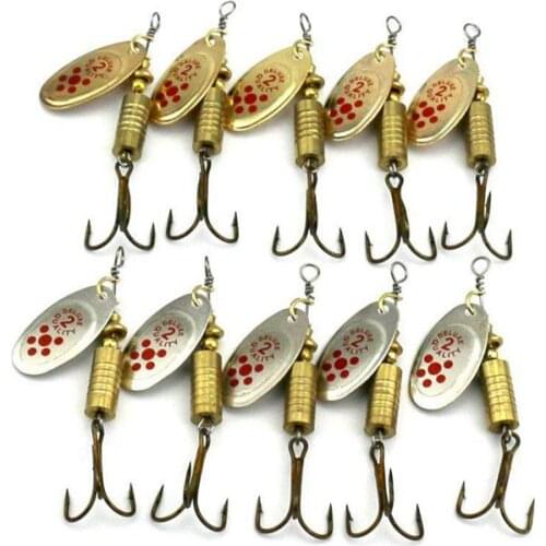 10 pieces spoon lure with blade 10 x 7g turning hard the towing and bass trout pike lure