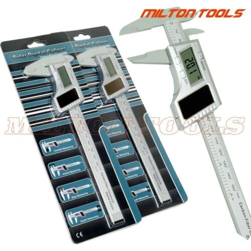 150MM/6" Solar Digital Caliper solar energy electronic vernier caliper 0-150mm solar plastic vernier caliper 8pcs/lot