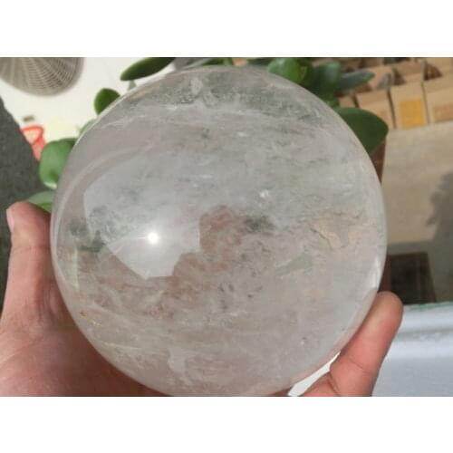 1990g(4.37 lb) Natural Quartz Crystal Sphere Ball Healing