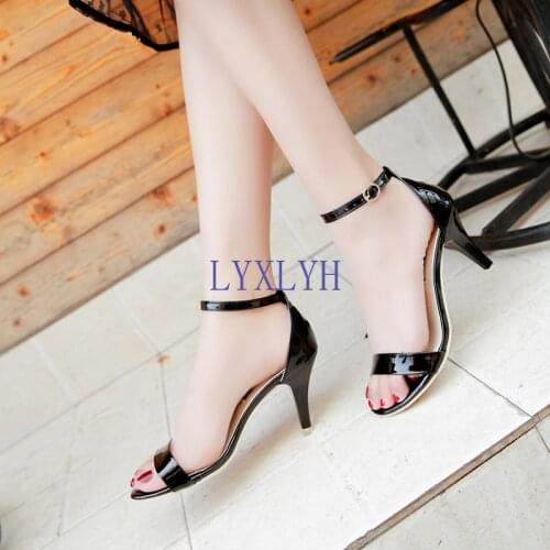 2021 Fashion Women Heel Sandals High Heels Buckle Strap Female Fashion Woman Sandal Shoes Sandalias Wedges Shoes for Women