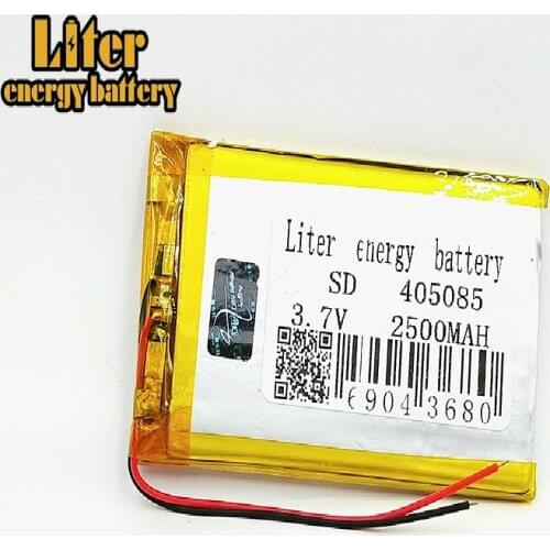 3.7V 2500mAh 405085 Lithium Polymer Li-Po li ion Rechargeable Battery cells For Mp3 MP4 MP5 GPS DVD mobile bluetooth Speaker