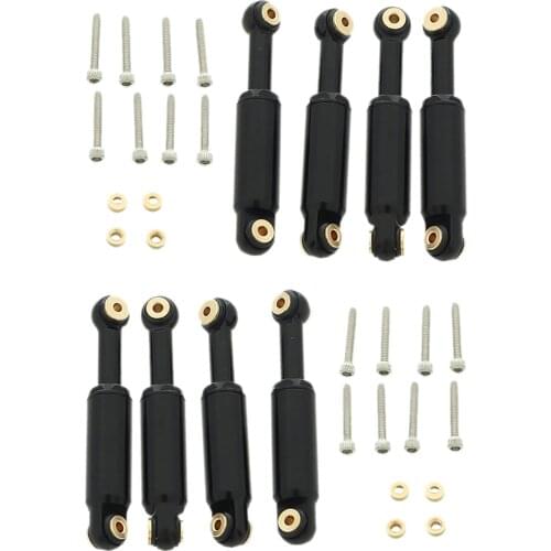 8 Pieces Upgrade Oil Shock Absorber for Black RC Axial Tracked Car