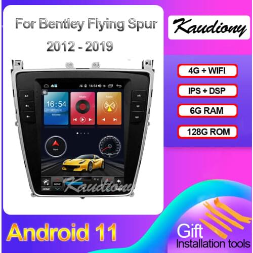 Kaudiony 10.4" Android 10.0 For Bentley Continental Car DVD Multimedia Player Auto Radio Automotivo GPS Navigation 4G 2012-2019