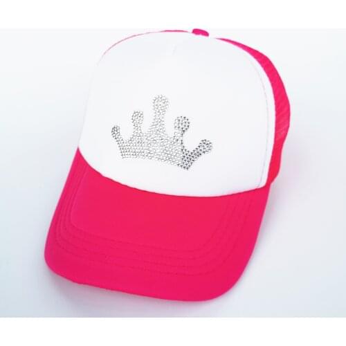 Baby girl hat cap accessories 3-8 years baseball cap summer sun truck hat girls princess diamond embroidery kid cap for children