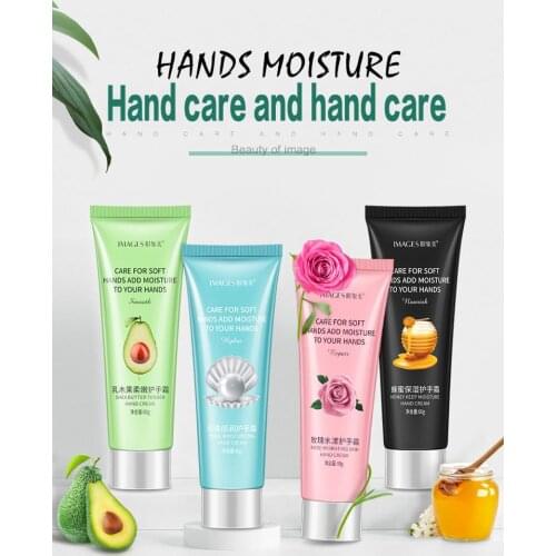 Brand hand cream crema de manos natural anti aging moisturizing shea butter honey pearl rose for dry skin