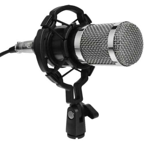 Dynamic Condenser Microphone Sound Studio Audio Recording Mic with Shock Mount for Broadcasting KTV Singing BM800 Drop Shipping