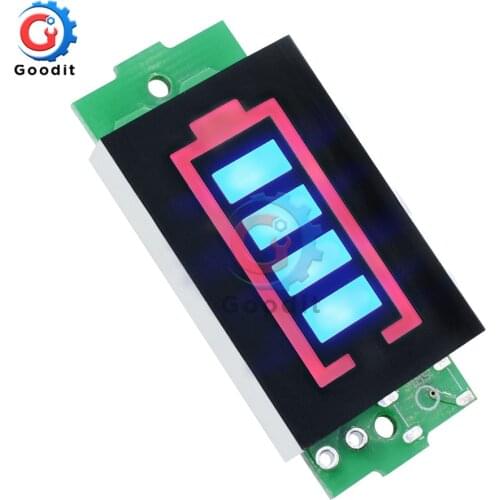 1S 2S 3S 4S Series Li-po Li-ion Lithium Battery Capacity Indicator Module Blue Display Electric Vehicle Battery Power Tester Diy