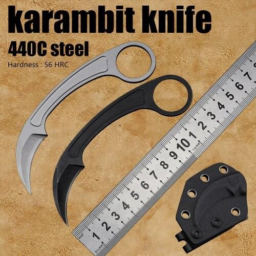 Mini Karambit csgo knife survival hunting tactical knives outdoor camping knifes self defense EDC tools 440C steel fixed blade