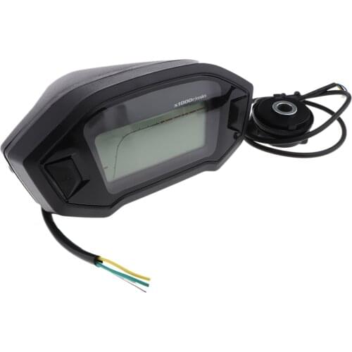 Motorcycle Digital Odometer Speedometer Tachometer 199 KMH MPH 14000RPM Dirt Motorcycle 1,2,4 Cylinder with Water Temperature