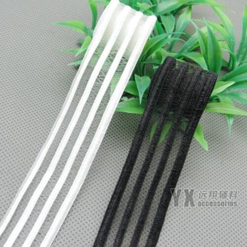 Soft transparent elastic bands skirt elastic belt underwear dress garment clothing belt 27mm 6meters diy accessories