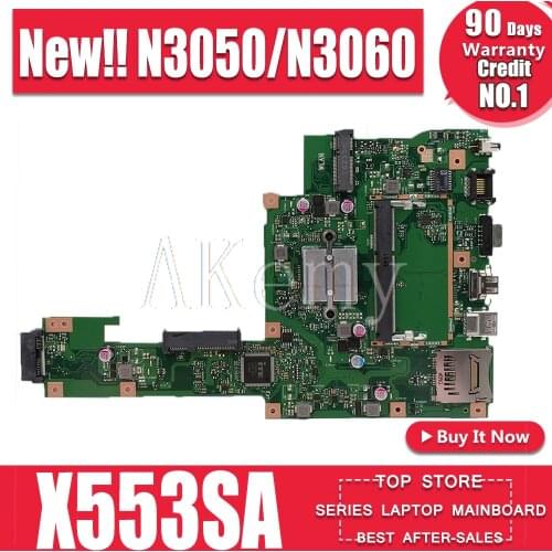 New ! Akemy X553SA Motherboard For Asus X553SA X553S X553SA F553S A553S Mainboard 100% test OK W/ N3050/N3060 CPU