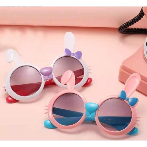 New cute rabbit sunglasses cartoon boy glasses fashion style sunglasses girls glasses