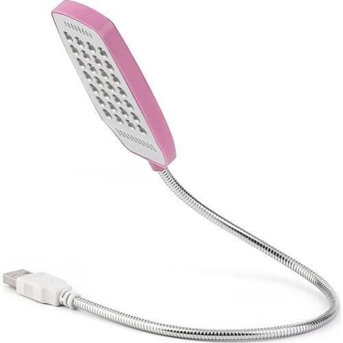 New Super Bright Laptop Light 28 LED USB Light Flexible Computer Lamp Portable Desk Reading Lamp Universal Computer Accessories