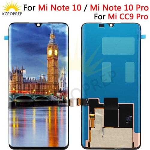 Original LCD for Xiaomi Mi CC9 Pro CC9Pro LCD Display for Xiaomi M1910F4E Touch Screen Digitizer Screen Assembly for mi note 10