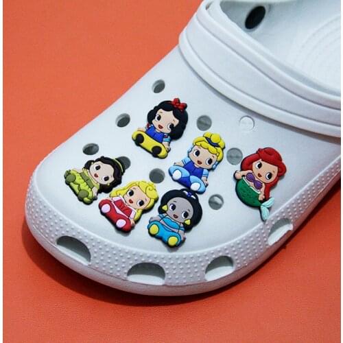 Single Sale Princess Cartoon Shoes Flower Decoration Accessories DIY Garden Shoes Charm Shoe Buckle