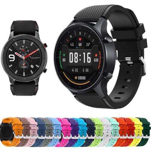 22mm strap for xiaomi mi watch color band silicone wristband bracelet band for xiaomi haylou solar ls05 smart watch Accessories