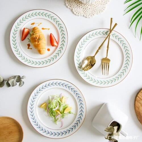 Nordic breakfast plate family dinner set Western steak dish dessert plate tableware dinner set plates and dishes