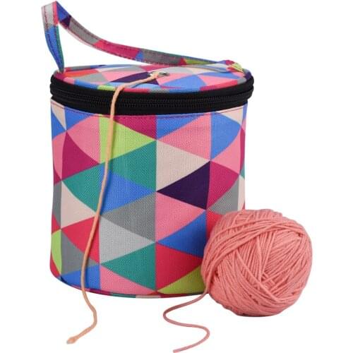 Woolen Yarn Storage Bag Home Crochet Hooks Thread Yarn Storage Case DIY Sewing Kit Bag Travel Organizer Bag For Mom Gift