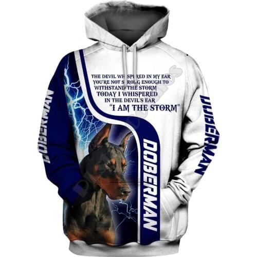 Doberman 3D Printed Hoodies Funny Pullover Men For Women Funny Sweatshirts Animal Sweater Drop Shipping 08