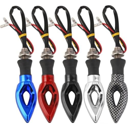 300Pcs/Lot Motorcycle Turn Signal Indicators 12 LED 12V Motorbike Lamp Super Bright Signal Light Universal Autobike Lamps