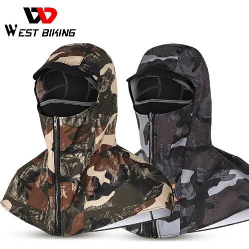 WEST BIKING 2 In 1 Cycling Bike Cap Motorcycle Winter Headwear Camouflage Riding Headgear Bicycle Bandana Women Men Sports Hat