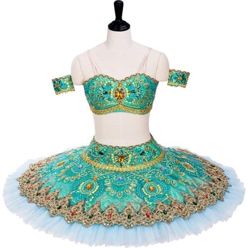 Classic Ballet Tutu BT694 La Bayadere Green Adult Professional Classical Ballet Adult Performance Tutu For Classic Ballet Kids